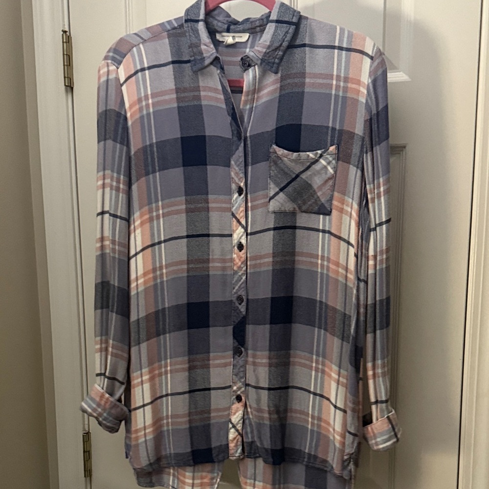 beachlunchlounge Multicolor Plaid Button-Down Shirt